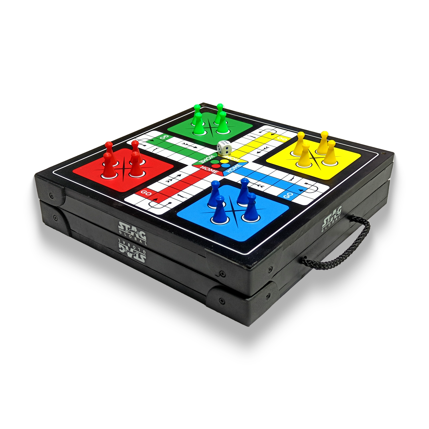 STAG GLOBAL 4 in 1 Supermini Table Tennis Table | Portable | Ludo Chess & Checkers | Board Game Table - Image 2