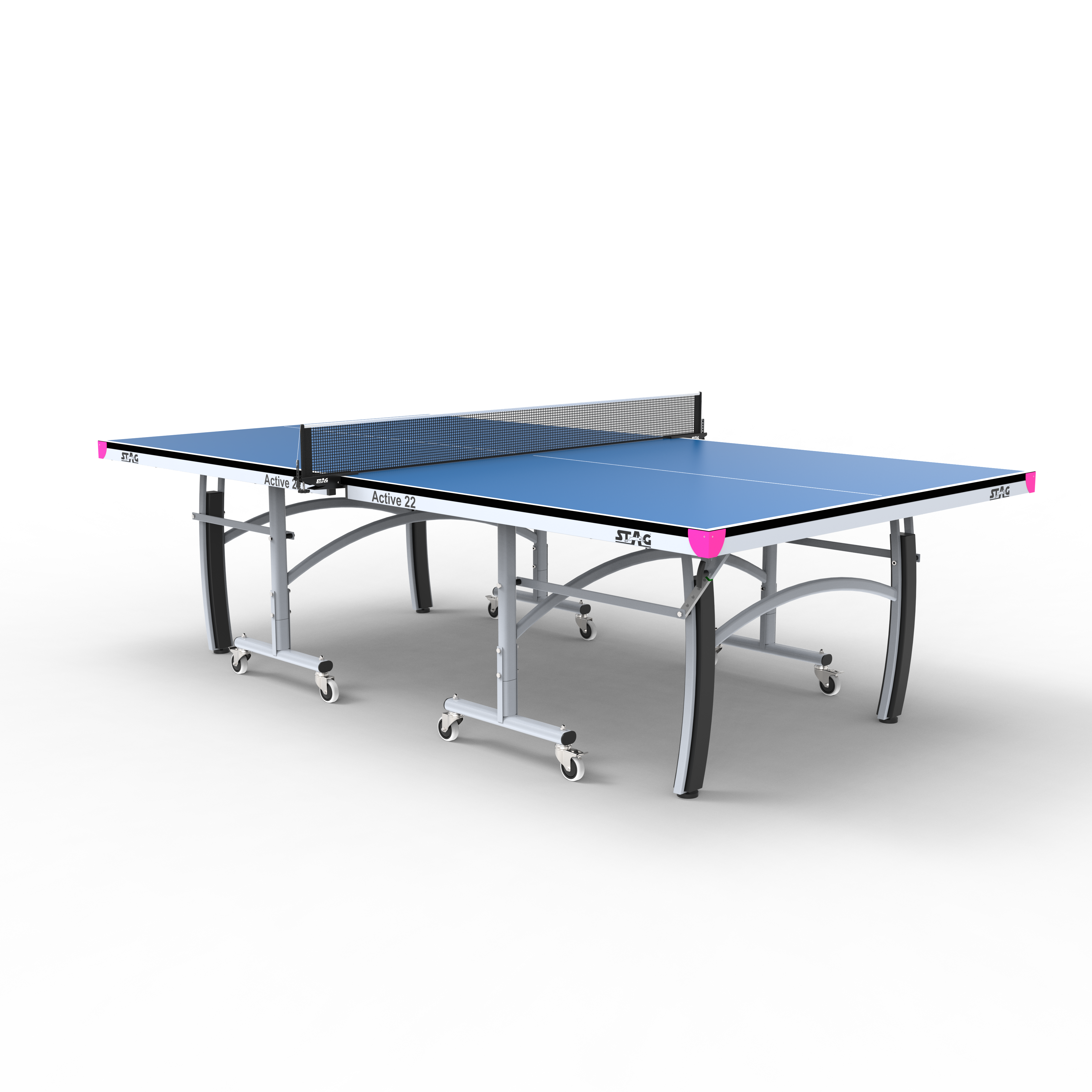 STAG GLOBAL Active 22 Table Tennis Table (2025 Model) With 2 Racket, 6 Balls, Clamp Net, 1 Cover - Image 1