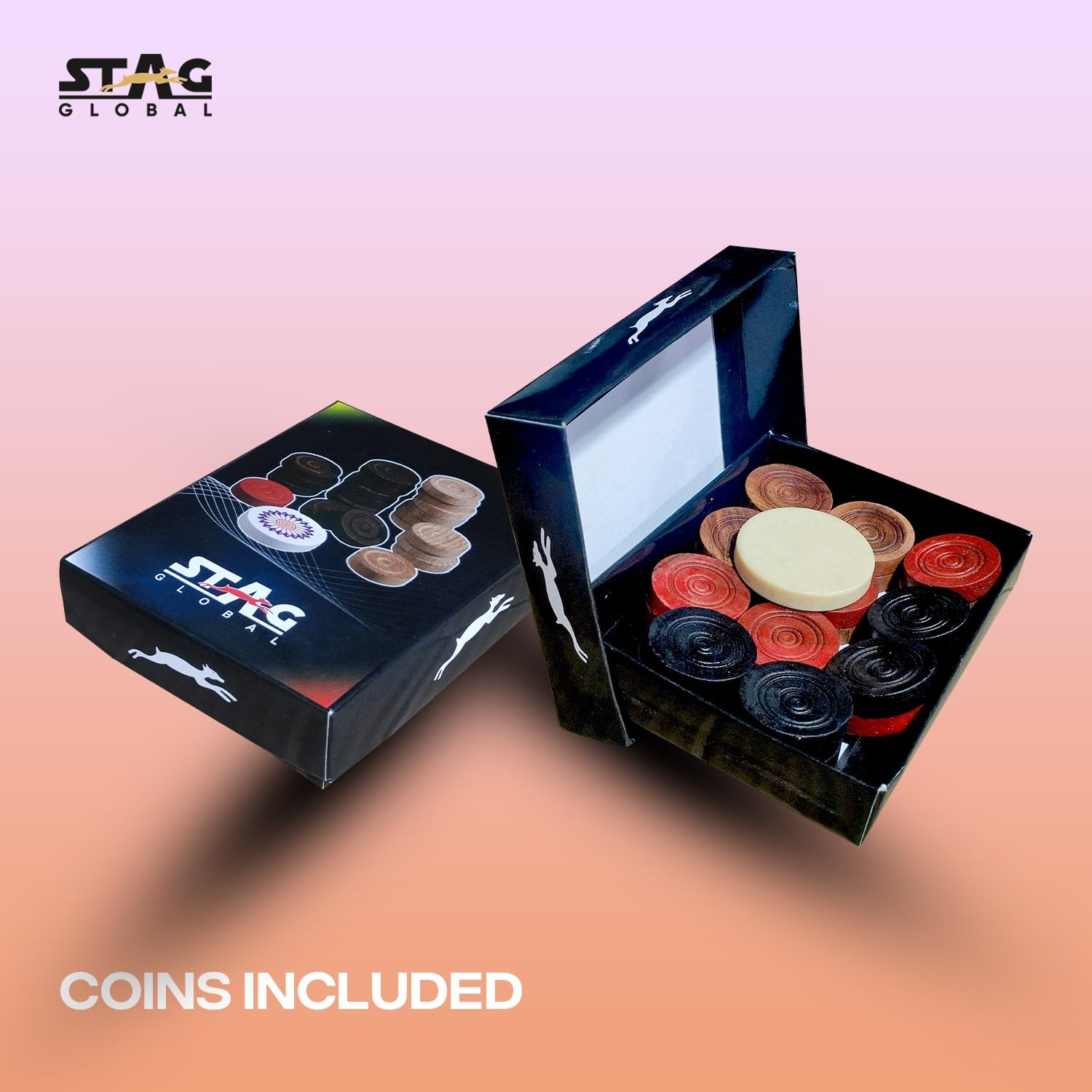 STAG GLOBAL Carrom Board Club | Premium Wood | Smooth Play Surface - Image 2