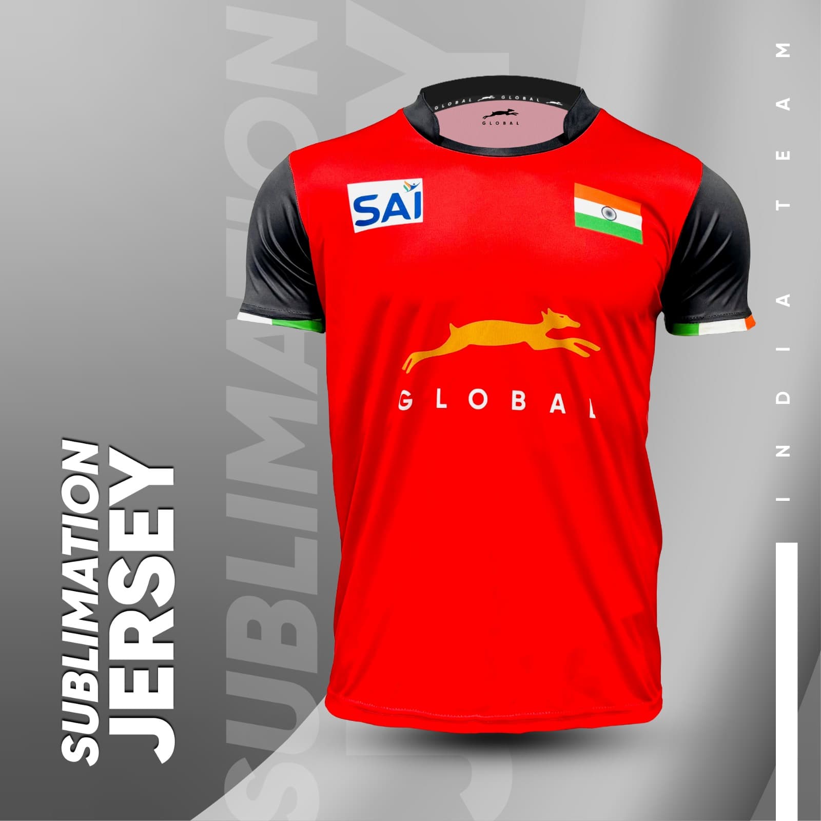 STAG GLOBAL Indian Team Official Jersey | Sublimation Indian Team Jersey - Image 1