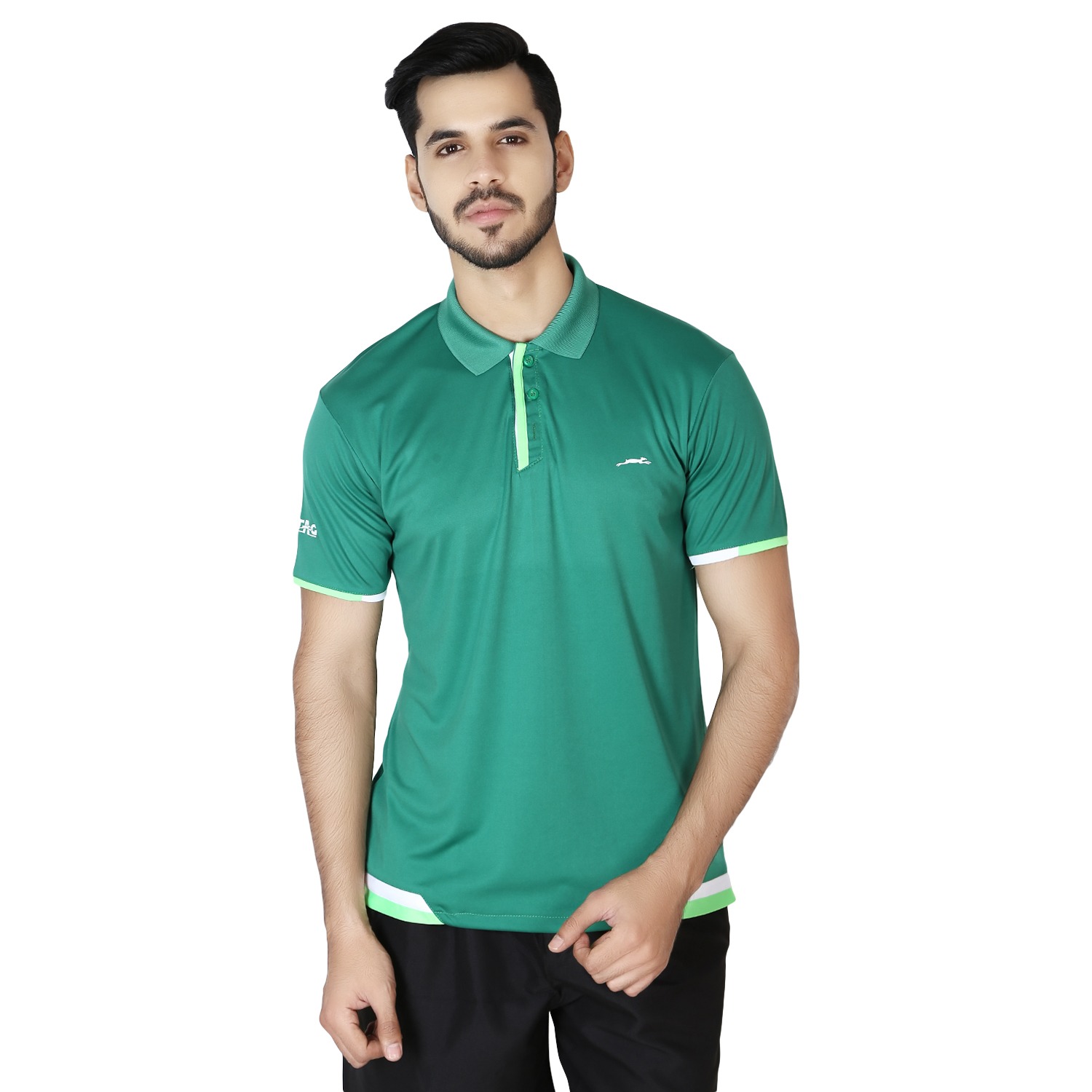 STAG GLOBAL Rapid Men's Solid Athletic fit Polo T-Shirt | Solid Sportswear for Active & Casual Use - Image 1