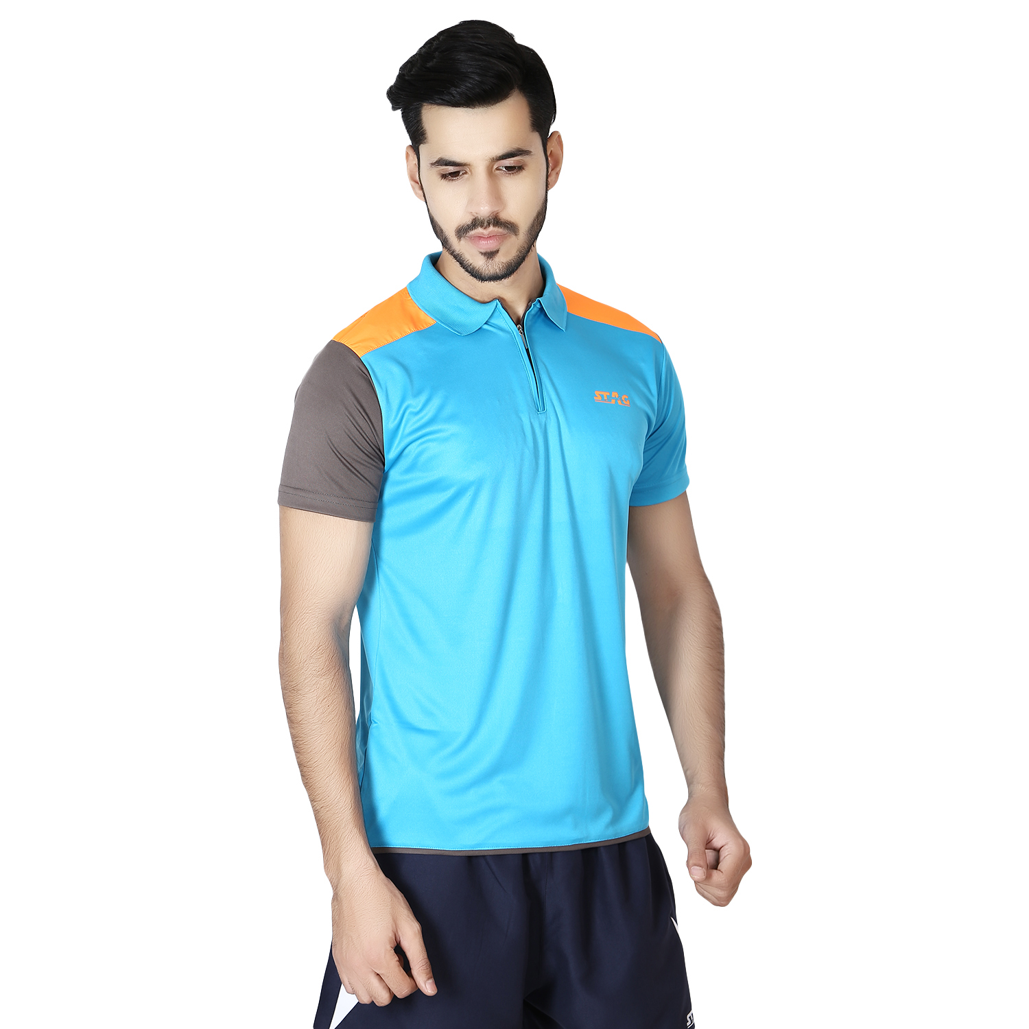 STAG GLOBAL Bright Men's Athletic Fit Polo T-Shirt | Solid Sportswear for Active & Casual Use - Image 2
