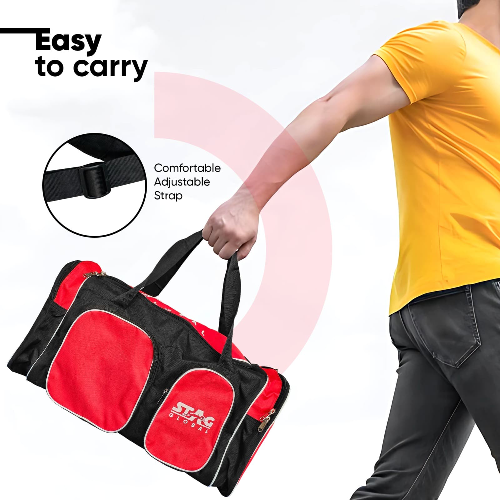 STAG GLOBAL Large Kit Bag – Premium Table Tennis Equipment Carry Bag with Spacious Compartments - Image 2