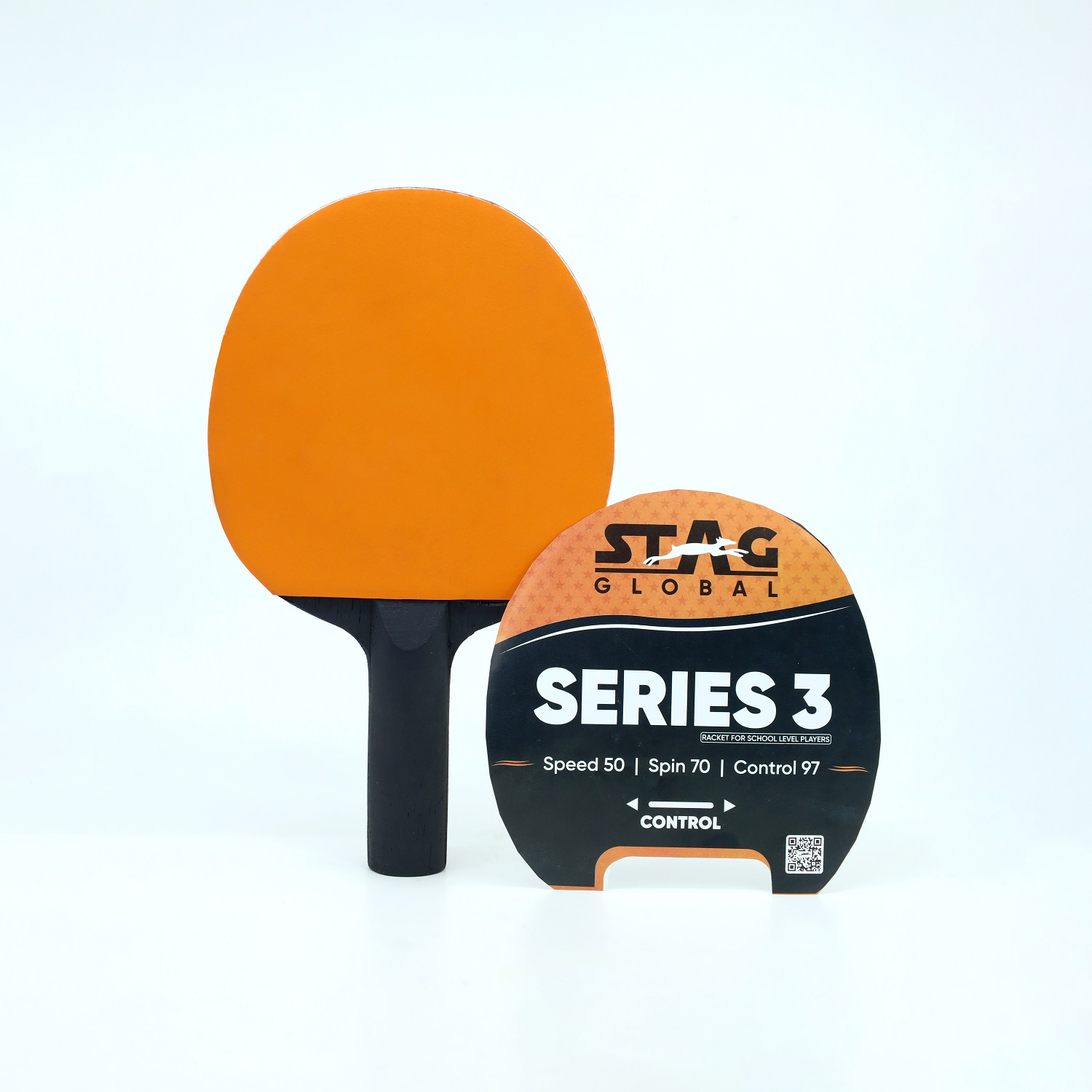 STAG GLOBAL (New Launch) Series 3 Table Tennis Racket | Lightweight |FUNPLAY & Beginners | Multi-Color - Image 1