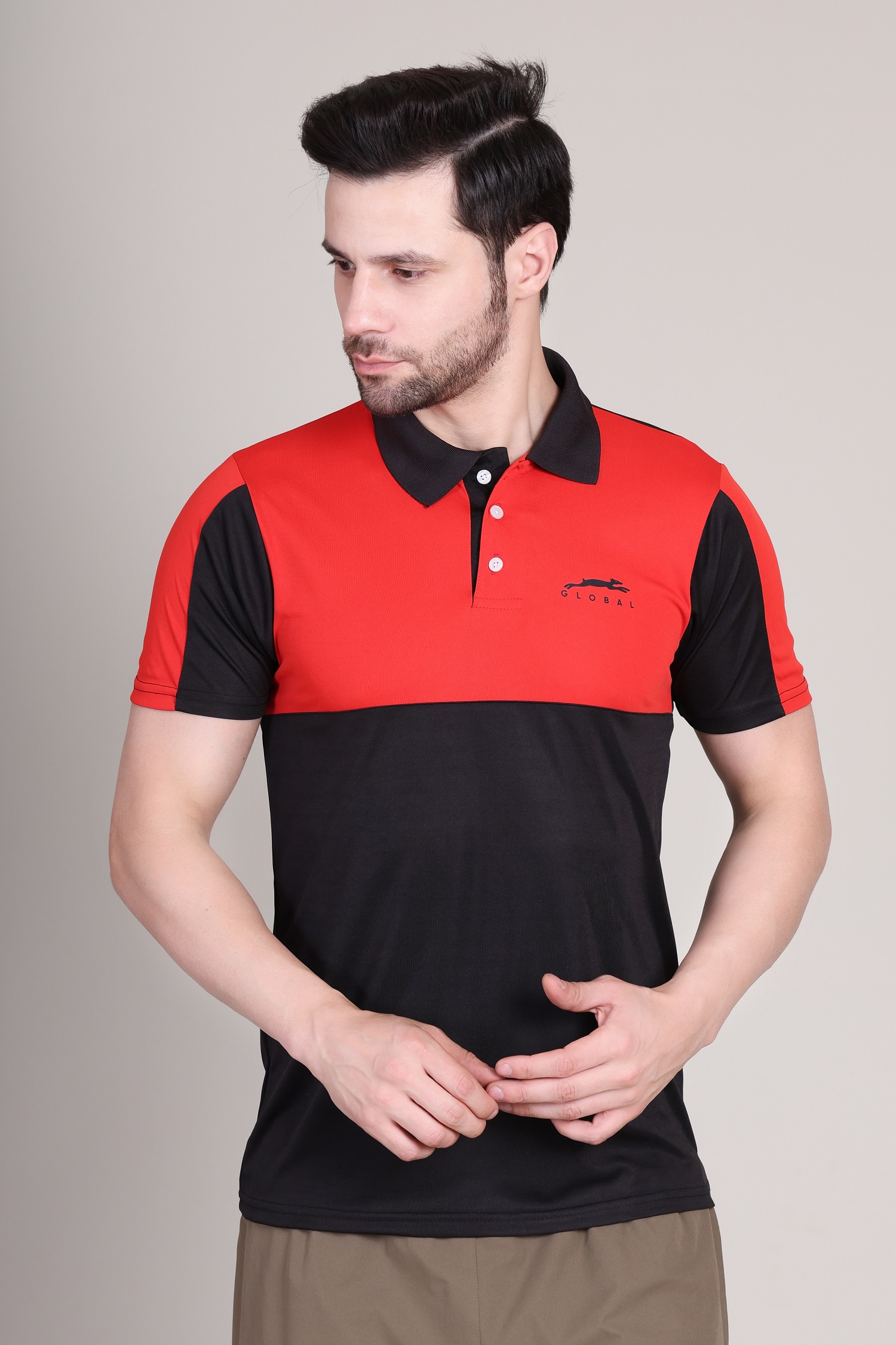 STAG GLOBAL Bold Men's Polo T-Shirt – 100% Polyster | Breathable and Comfortable Sportswear - Image 2